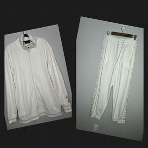 PUMA X FENTY BY RIHANNA TEARAWAY TRACK PANTS (M) JACKET (S) TRACKSUIT SET IVORY